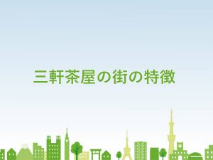 三軒茶屋の街の特徴